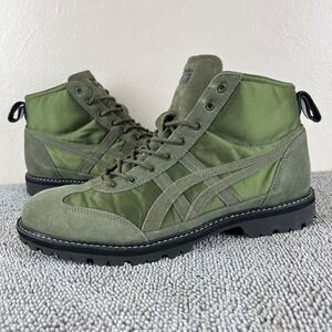 Onitsuka Tiger Mexico Rinkan Bronze Green Boots Men's Size 8